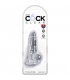 KING COCK - DILDO REALISTA , TRANSPARENTE - 8,9 CM