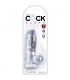 KING COCK - DILDO REALISTA , TRANSPARENTE -10,1 CM