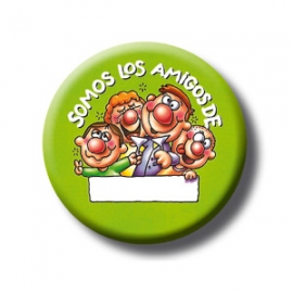 CHAPA SOMOS LOS AMIGOS PERSONALIZABLE VERDE