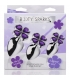 KIT PLUG ANAL 3 PIECES - TREBOL MORADO - PLATEADO