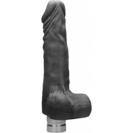 PENE REALÍSTICO CON VIBRACIÓN 20CM - NEGRO