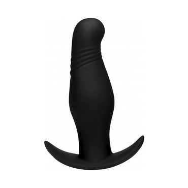 7X RIPPLED THUMPING PLUG ANAL - NEGRO