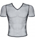 MESH MENS CAMISETA CUELLO V  - NEGRO