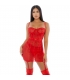 SHEER DESIRES MESH CONJUNTO ROJO