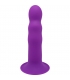 HITSENS 3 - DILDO SILICONA DOBLE DENSIDAD MORADO