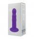 HITSENS 3 - DILDO SILICONA DOBLE DENSIDAD MORADO